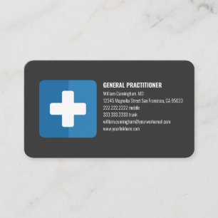 Modern minimalistisk Anpassningsbar Logotyp Doktor Visitkort