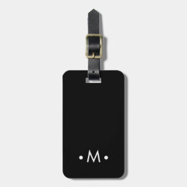 Modern Minimalistisk Anpassningsbar Monogram World Bagagebricka