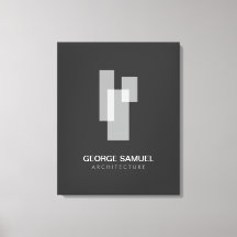 Modern Minimalistisk Arkitekt Kontorslogotyp