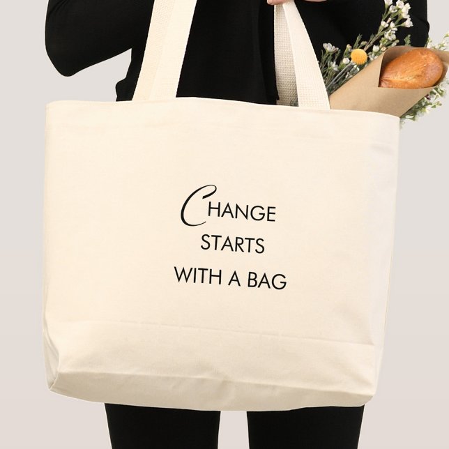 Modern minimalistisk återanvändbar Livsmedel Jumbo Tygkasse (Modern Minimalist Reusable Grocery Large Tote Bag)