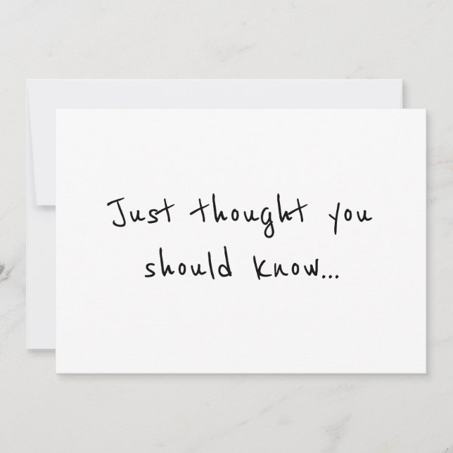 Modern minimalistisk aviseringskort för Gravid Meddelande (Framsida)