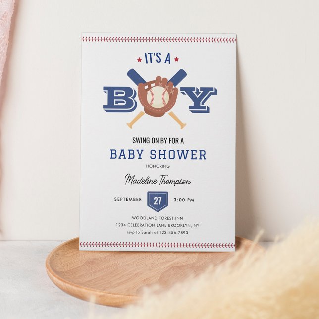 Modern minimalistisk babystövel för basket inbjudningar (Skapare uppladdad)