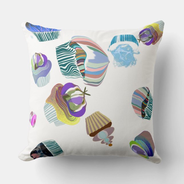 Modern minimalistisk bakkaka av blåteal-grönt kudde (Framsida)