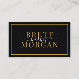 Modern minimalistisk Barber Shop Hair Stylist Visitkort