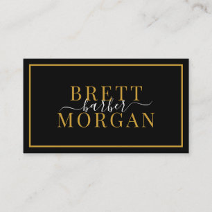 Modern minimalistisk Barber Shop Hair Stylist Visitkort
