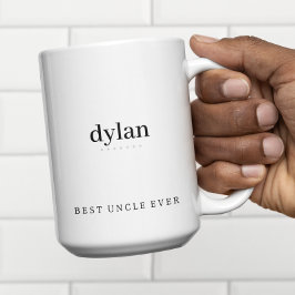 Modern Minimalistisk Bästa Farbror Nånsin Personli Två-Tonad Mugg