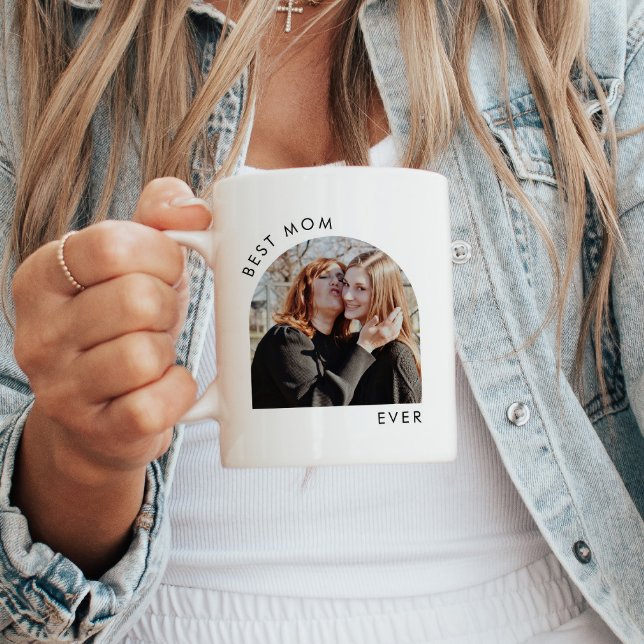 Modern minimalistisk bästa Mamma-gåva någonsin til Kaffemugg (Skapare uppladdad)