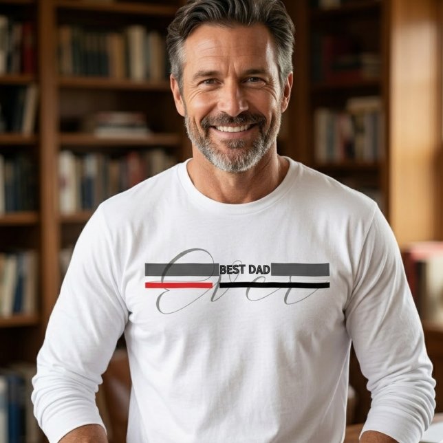 Modern minimalistisk Bästa pappa någonsin  T Shirt (Skapare uppladdad)