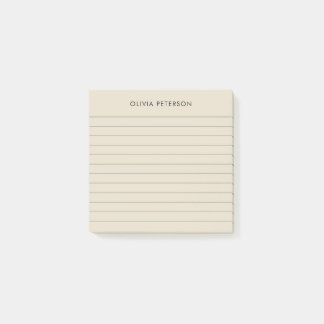 Modern minimalistisk Beige Led Sticky Post-it Block
