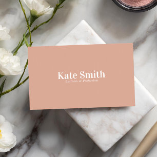 Modern minimalistisk Beige Visitkort