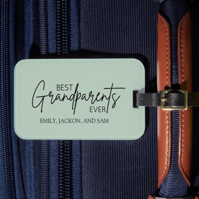 Modern minimalistisk best Grandparent någonsin Bagagebricka (Framsida Insitu 4)