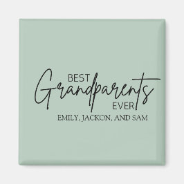 Modern minimalistisk best Grandparent någonsin Magnet