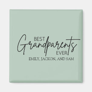 Modern minimalistisk best Grandparent någonsin Magnet