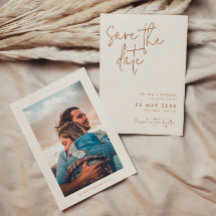 Modern minimalistisk bild av Bröllop i jord