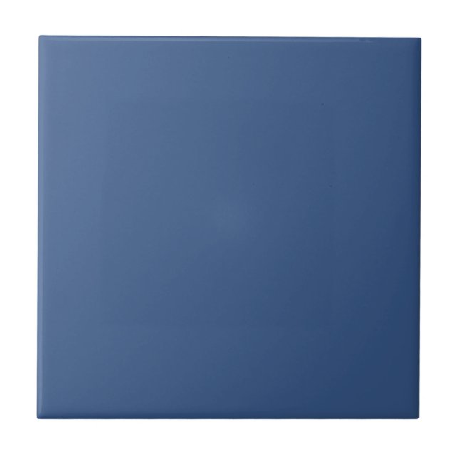 Modern Minimalistisk Blå Kakelplatta (Framsidan)