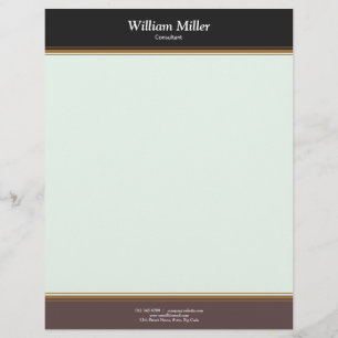 Modern minimalistisk Black Brown Rand Brevhuvud