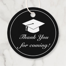 Modern minimalistisk Black Studenten Tack Gåvor Etiketter