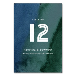 Modern minimalistisk blåskalk bordsnummer