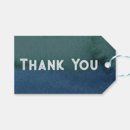 Modern minimalistisk blåskalk presentetikett