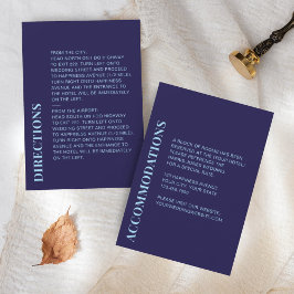 Modern minimalistisk blått informationshölje för m OSA kort