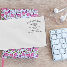 Modern minimalistisk Blommigt, Anpassningsbarnas R Stämpel