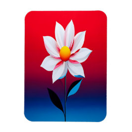 Modern Minimalistisk blomskonst Magnet