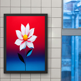 Modern Minimalistisk blomskonst Poster