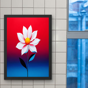Modern Minimalistisk blomskonst Poster
