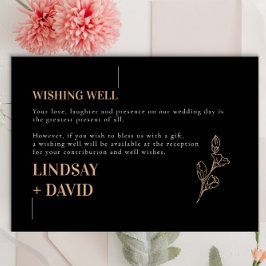 Modern, minimalistisk blomstrande kolvbrunn tilläggskort