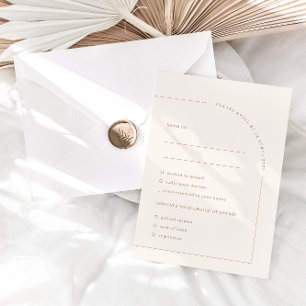 Modern Minimalistisk Boho Arch Meal-OSA kort