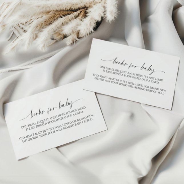 Modern minimalistisk Bok för Baby-inhägnadskort Tilläggskort (Skapare uppladdad)