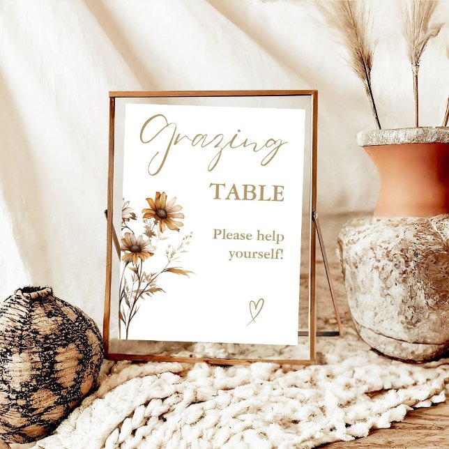 Modern minimalistisk bord-signal för Guld-betygsan Poster (Skapare uppladdad)