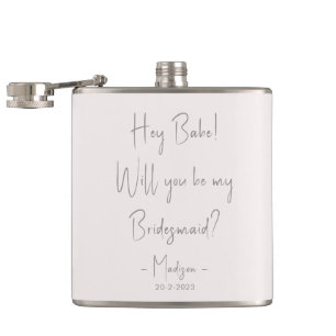 Modern minimalistisk Bridesmaid Frieri skript Fickplunta