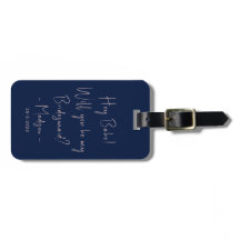 Modern minimalistisk Bridesmaid Frieri skriptflott