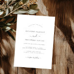 Modern minimalistisk Bröllop Inbjudningar<br><div class="desc">Mer Söt Bröllopsinbjudningar i Little Bayleigh Store!</div>