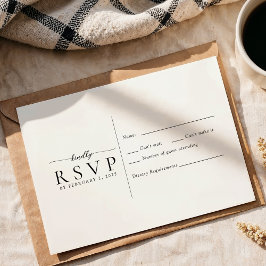Modern minimalistisk Bröllop OSA Kort