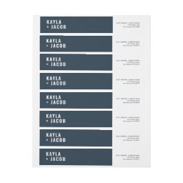 Modern + minimalistisk Bröllop-Returadress Etikettband