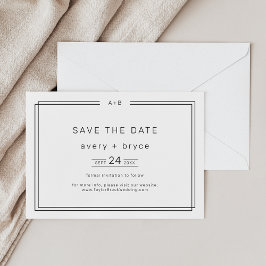 Modern minimalistisk Bröllop spara datum / AVERY Datumet