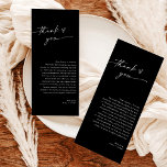 Modern minimalistisk Bröllop Tackkort<br><div class="desc">Den här vackra Tackkortet i Bröllop har en handskriven kalligrafi med en minimalistisk modern layout - en perfekt accent för din bröllop eller speciella händelse. Använda det här tackkortet för alla tillfälle, vare sig det är din bröllop, möhippa eller babydusch, förlovningsfest, pension party... spelar ingen roll du vill ha! Redigera...</div>