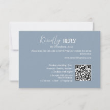 Modern minimalistisk bröllops-RSVP-kort