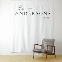 Modern minimalistisk bröllopsfotobakgrund med typs
