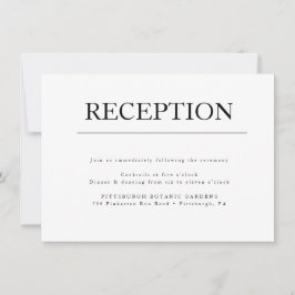 Modern Minimalistisk Bröllopsinbjudan för första m Inbjudningar