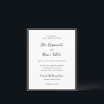 Modern minimalistisk bröllopsinbjudan med typograf<br><div class="desc">Denna design är en del av en tidlös minimalistisk svit för bröllopsinbjudningar med elegant scripttypografi i kombination med en klassisk serif-font i mjuk svart och vit. Denna moderna design omfattar enkelhet med en raffinerad layout, perfekt för par som söker underdriven sofistikering. Idealiskt för formella, moderna eller klassiska bröllop, säkerställer denna...</div>