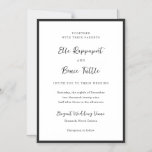 Modern minimalistisk bröllopstypografi magnetisk inbjudningskort<br><div class="desc">Denna design är en del av en tidlös minimalistisk bröllopsinbjudan serie med elegant scripttypografi i kombination med ett klassiskt serif-teckensnitt i mjuk svart och vit. Denna moderna design omfattar enkelhet med en raffinerad layout, perfekt för par som söker underdriven sofistikering. Idealiskt för formella, moderna eller klassiska bröllop, denna rena estetik...</div>