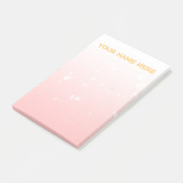 Modern minimalistisk bubbla Ljus rosa Post-it Block