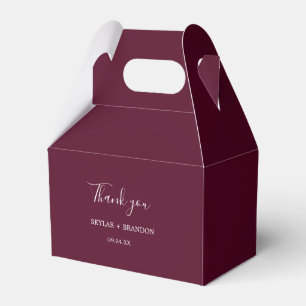 Modern Minimalistisk Burgundy-Tack Presentaskar