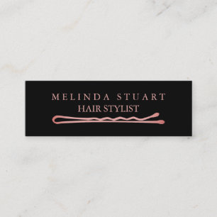 Modern minimalistisk chic elegant frisör mini visitkort