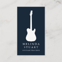 Modern minimalistisk Chic Musician Guitar Teacher