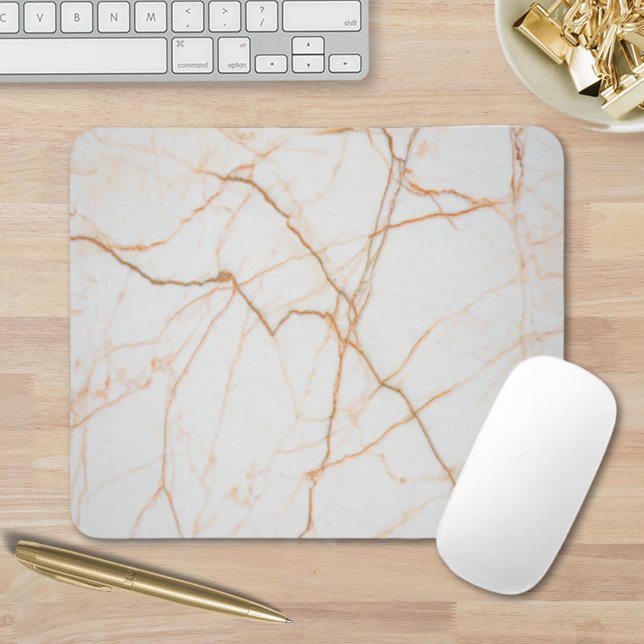 Modern minimalistisk chic skandalös vit marmor musmatta (modern minimalist chic scandinavian white marble mouse pad)