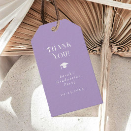 Modern Minimalistisk Chic Studentfirande Lavendel Presentetikett